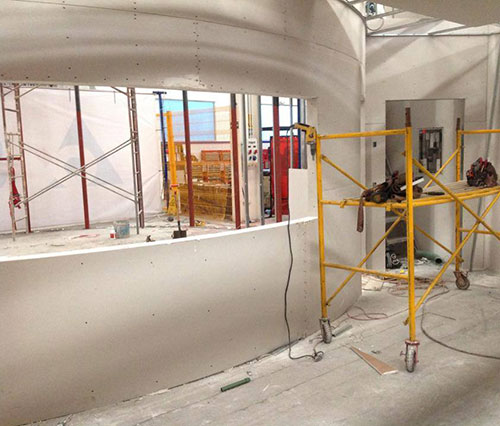 construccion de cinema para Sidel