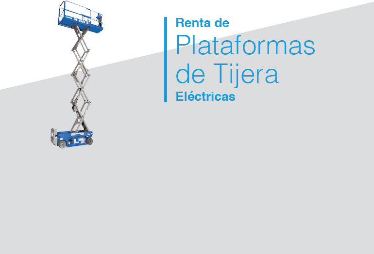 renta plataformas tijera electricas